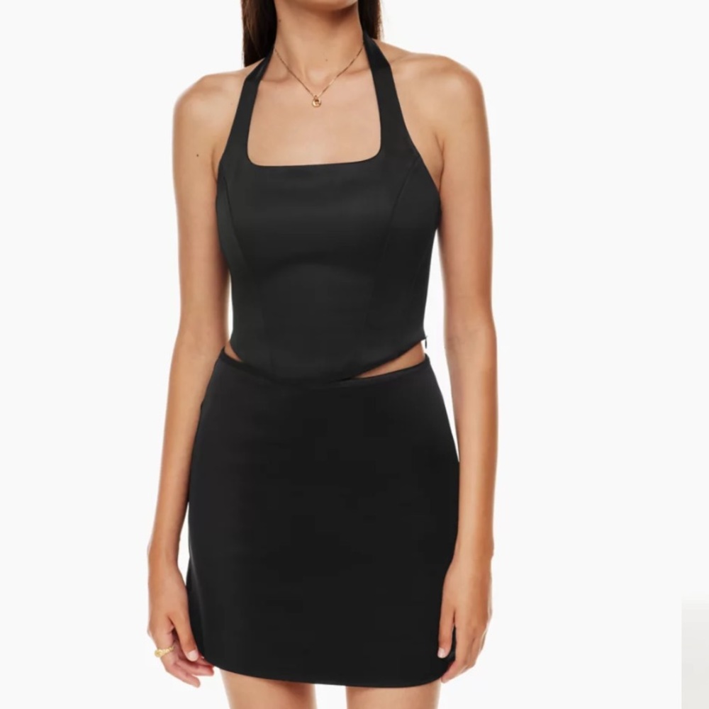 Like new Wilfred free satin corset halter top